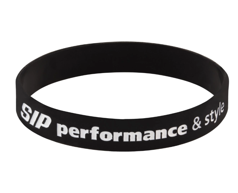 Rubberen band "SIP performance & style" voor spatbordnippel, zwart