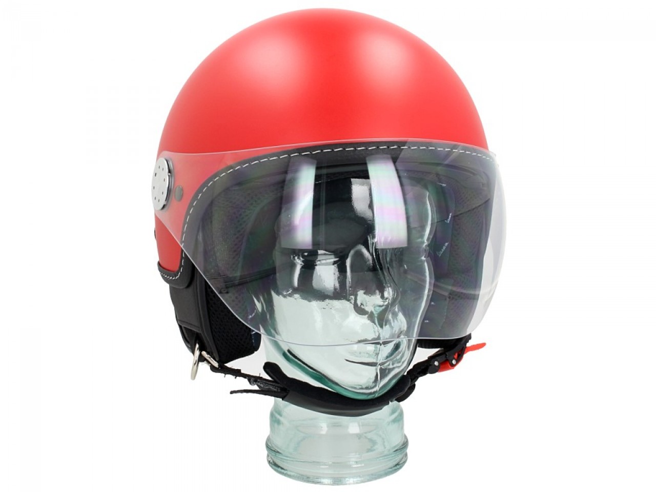 Vespa Jet Helm Vizier 3.0 rood profondo