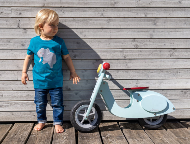 Kinder-T-shirt "Elefantastische reis!", turkoois