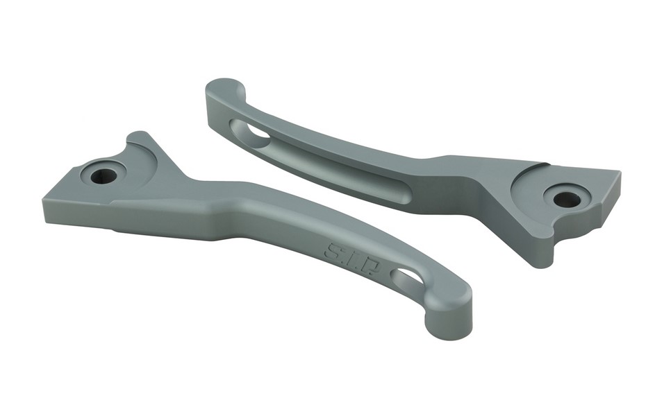 Sport remhendelset Shorty voor Vespa, rechts en links, mat grijs
