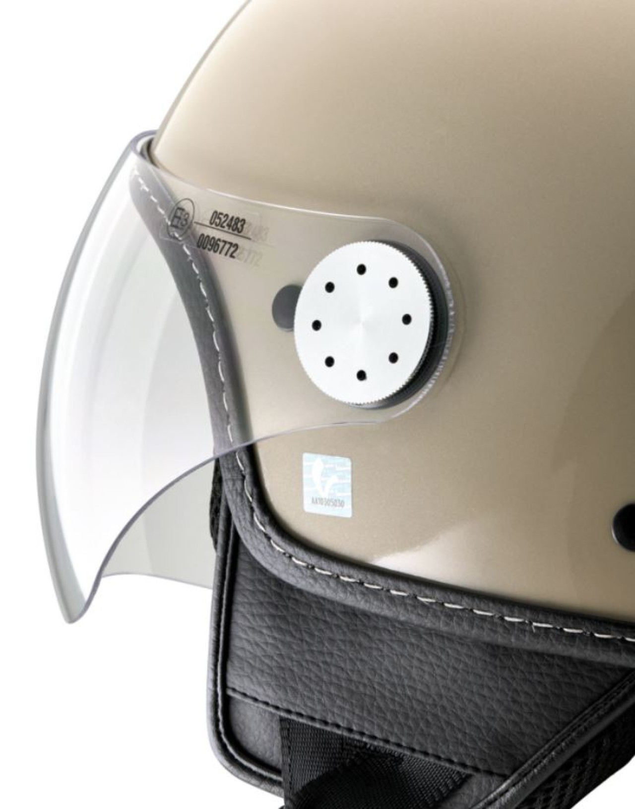 Vespa jethelm, Vespa Visor LangHe, beige (Q01) - L1
