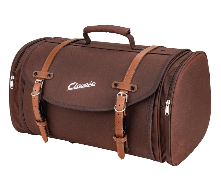 Tas "Classic" groot voor Vespa, nylon, tabak bruin