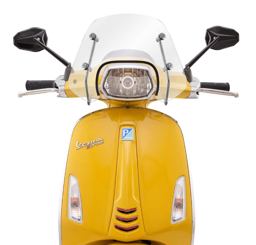 Windscherm Ermax Piccolo voor Vespa Sprint - zwart