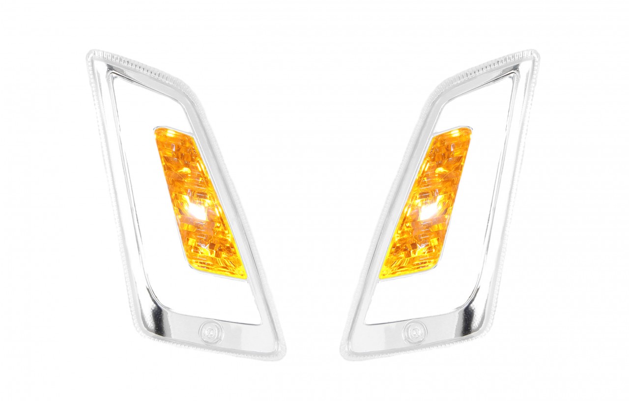 LED-knipperlichtenset voorzijde, helder voor Vespa GT, GTL, GTV, GTS 125-300