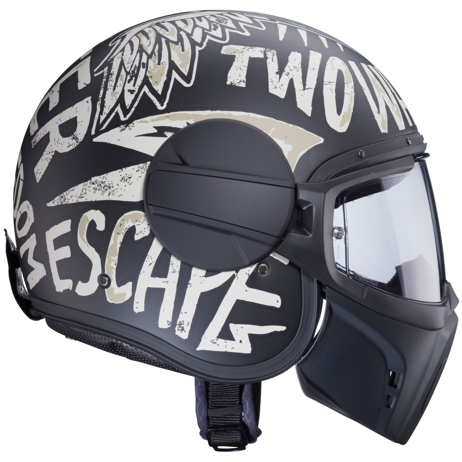 Caberg Helm Ghost Nuke, mat zwart/grijs