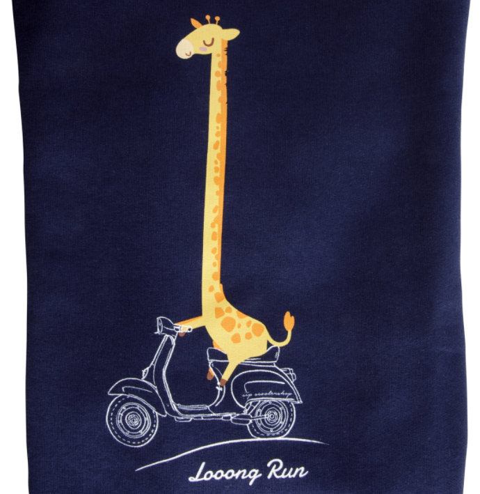 Kinder sweatshirt "Looong Run", blauw