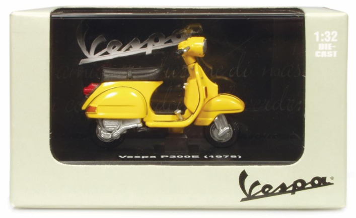 Model Vespa P200E (1978), oranje