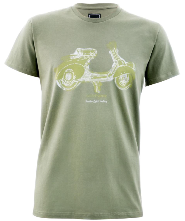Faro Basso Fender Light Feeling" T-shirt, heren olijfgroen