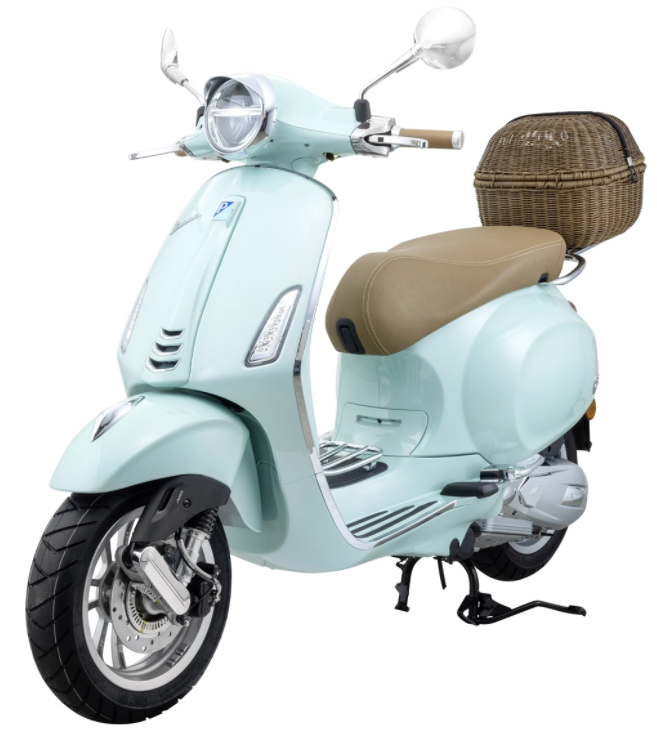 Bagagemand Classic met bagagebrug voor Vespa Primavera/Sprint 50-150ccm, donkerbruin