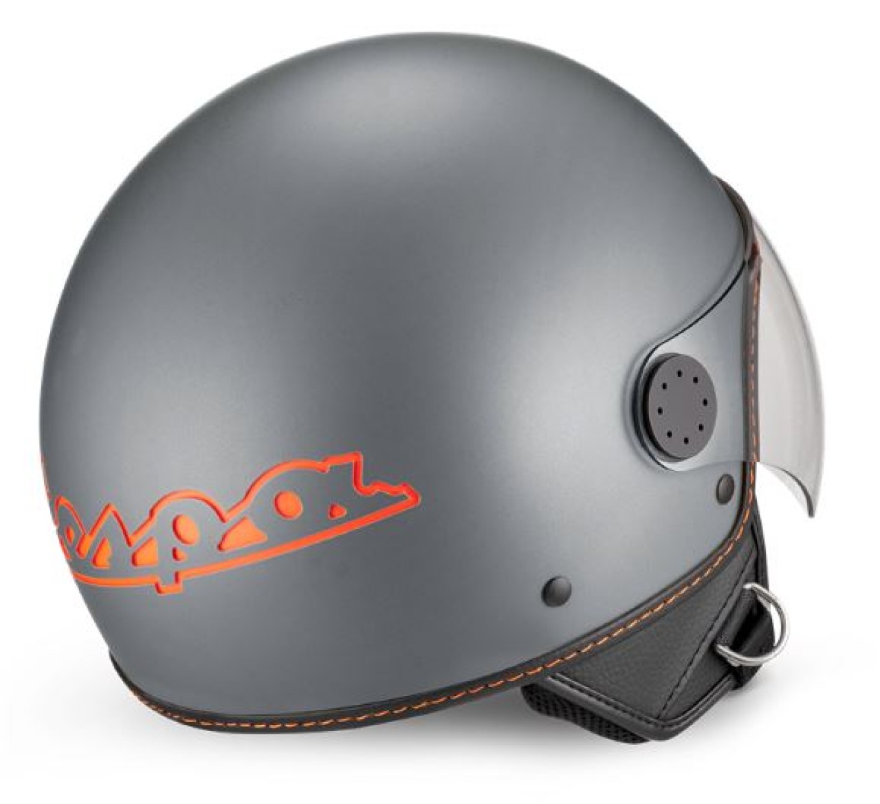 Vespa jethelm, Vespa vizier LangHe, grijs/titaan (707/C)