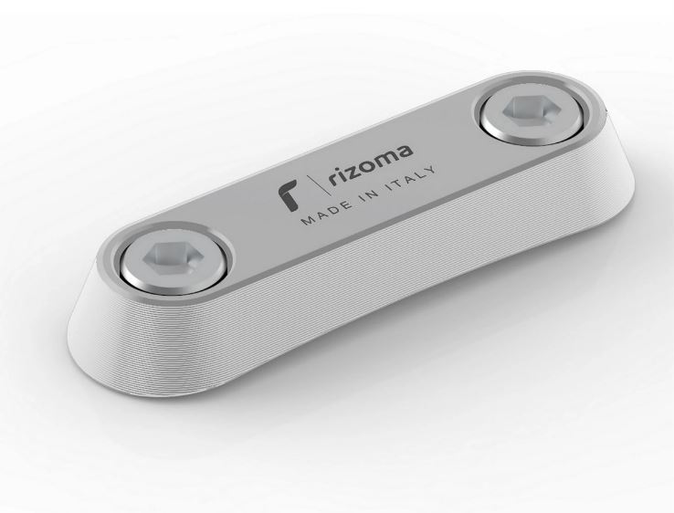 Afdekdraad RIZOMA passagiersbeugel voor Vespa GTS/GTS Super/GTV/Primavera, zilver