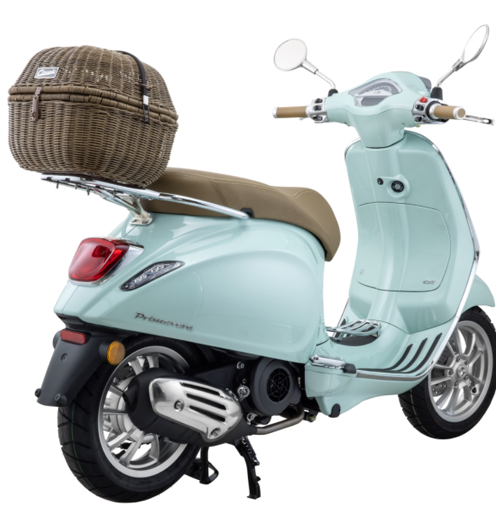 Bagagemand Classic met bagagebrug voor Vespa Primavera/Sprint 50-150ccm, donkerbruin