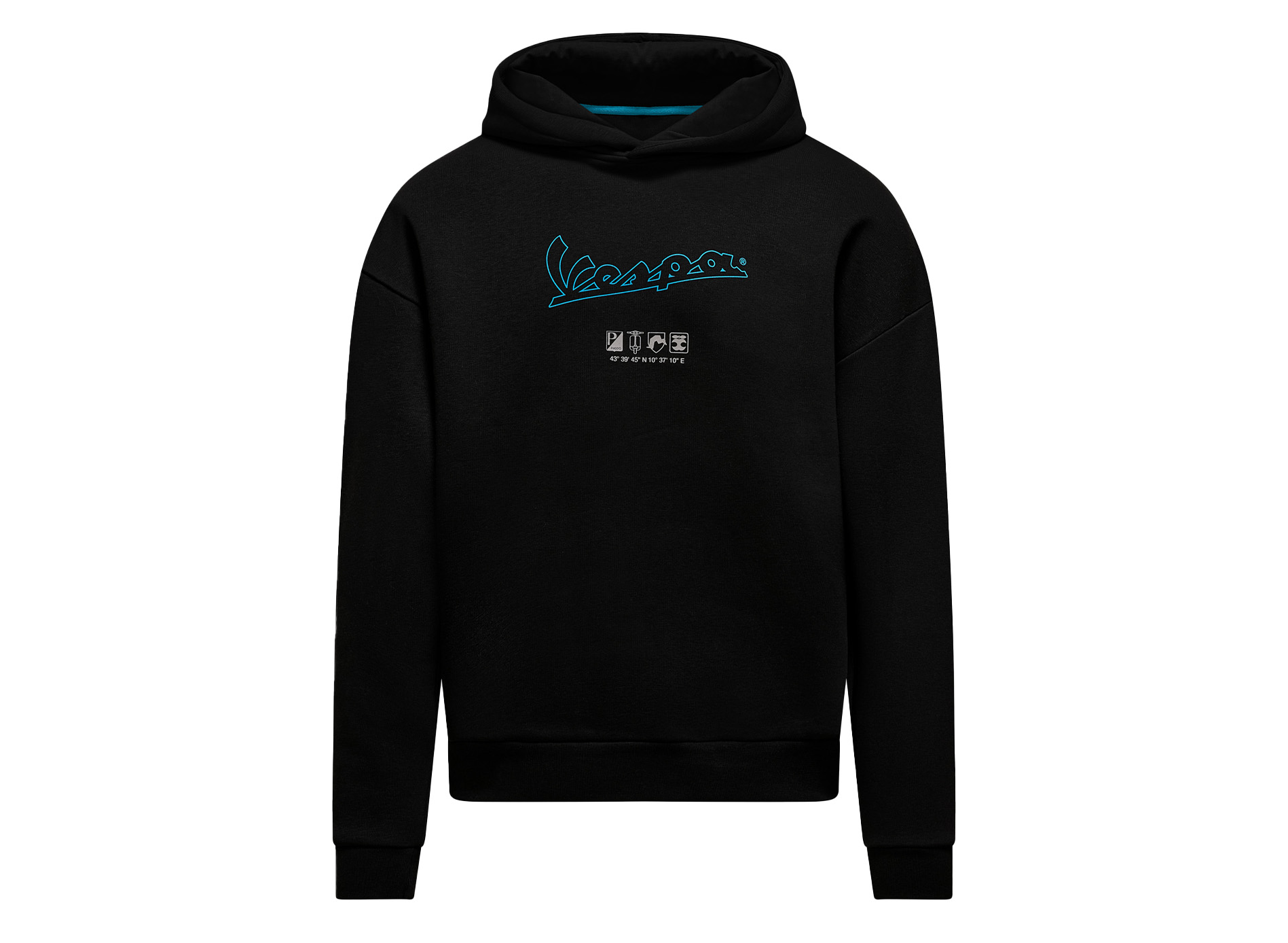 Vespa Hoodie zwart DEC-Collectie