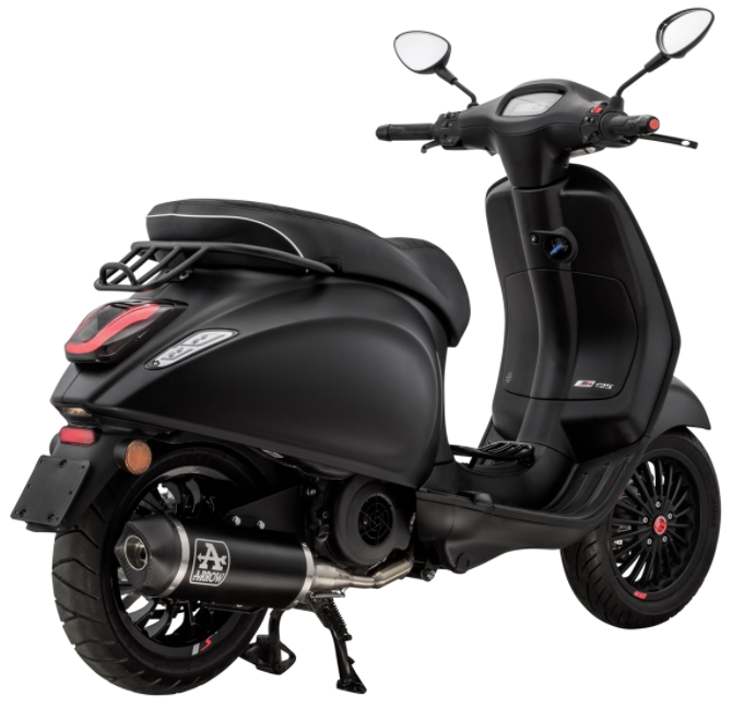 Bagagedrager opstap zwart voor Vespa Primavera/Sprint 50-150cc