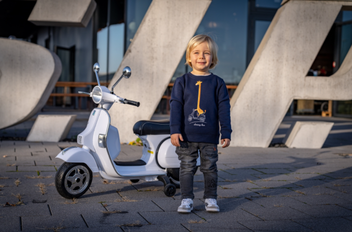 Kinder sweatshirt "Looong Run", blauw