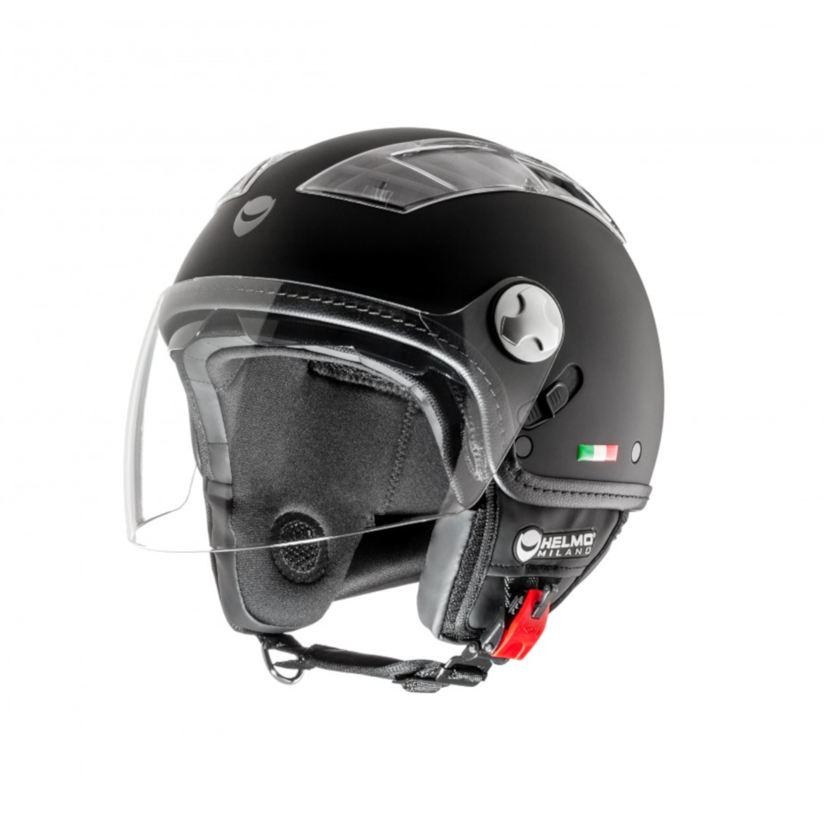 Helmo Milano Demi Jet, Turbine, zwart, mat