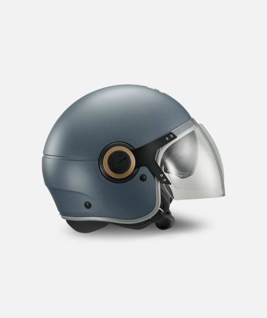 Vespa jethelm Officina 8 matblauw