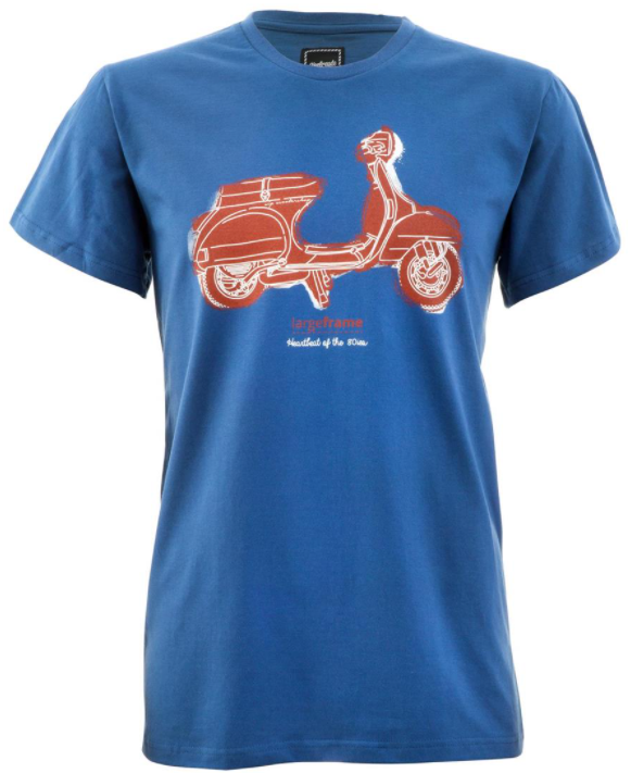 PX - Heartbeat of the 80's" T-shirt, heren blauw