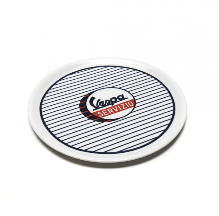 Vespa Bord Servizio wit blauw