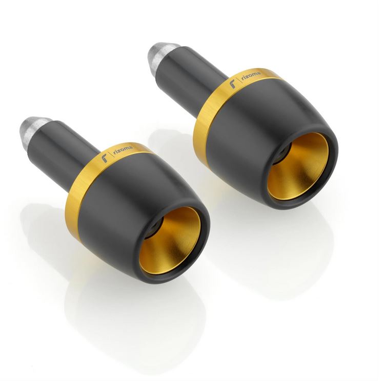 Stuurbalansgewichten RIZOMA links & rechts voor Vespa, goud geanodiseerd