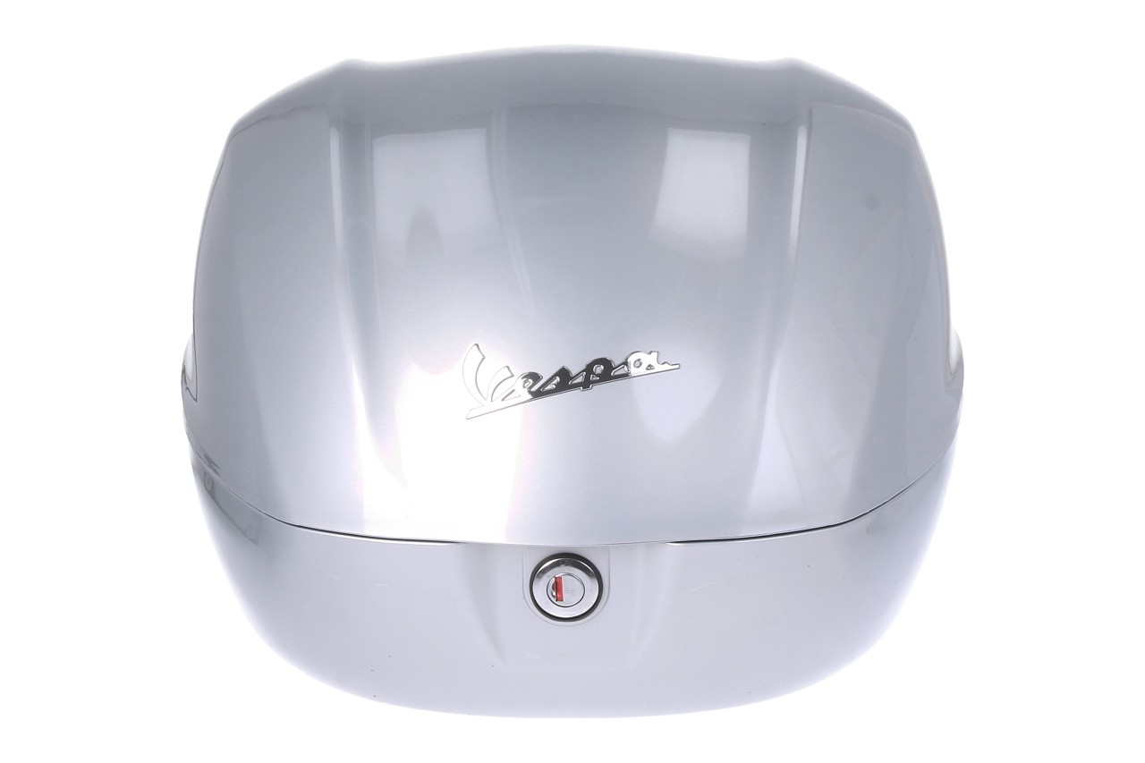 Topcase Kit 32L grijs (G41), rugkussen zwart voor Vespa Primavera