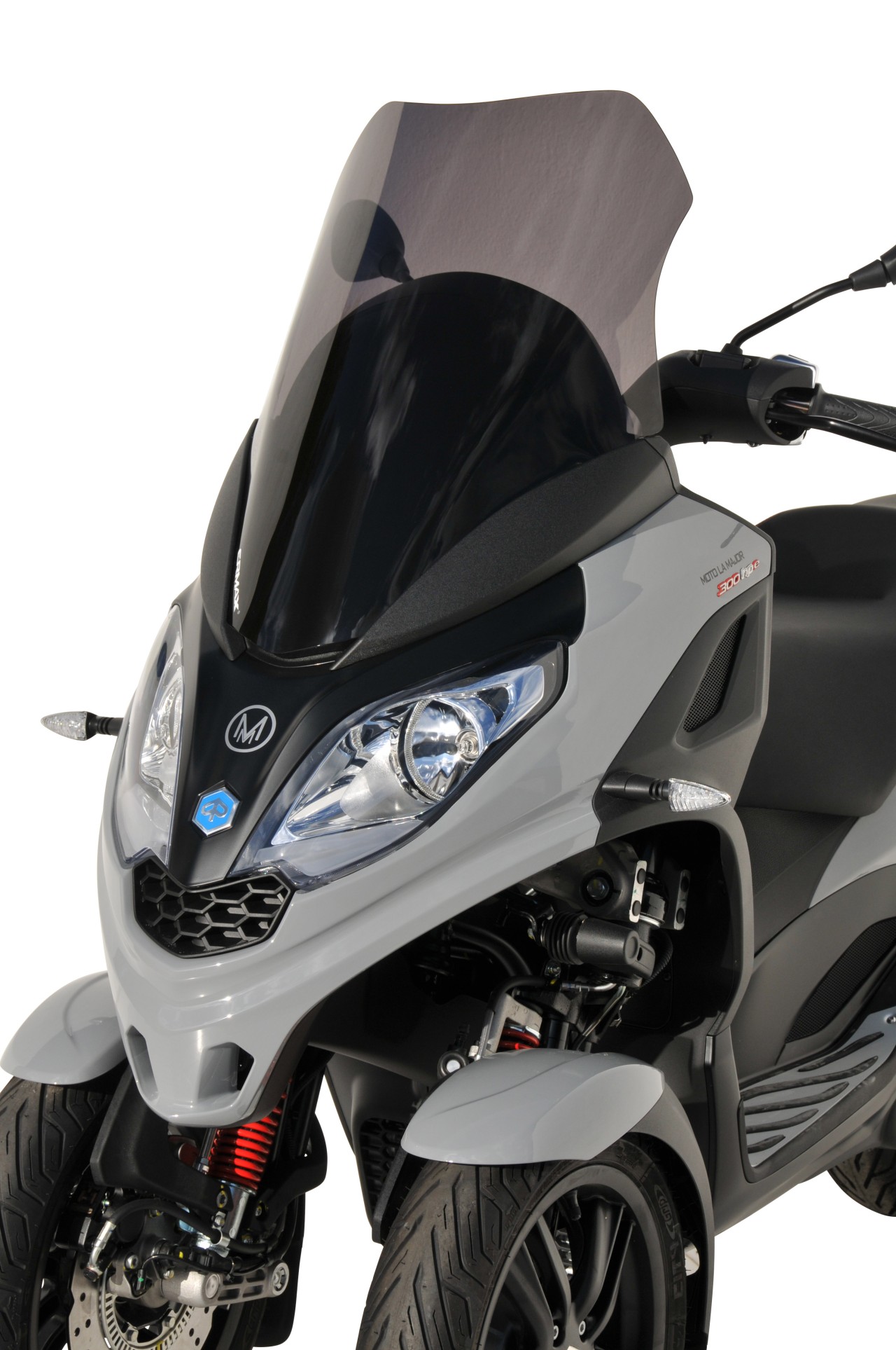 Windscherm ERMAX Sport Touring voor Piaggio MP3 300 / SPORT HPE (19-), getint/lichtzwart
