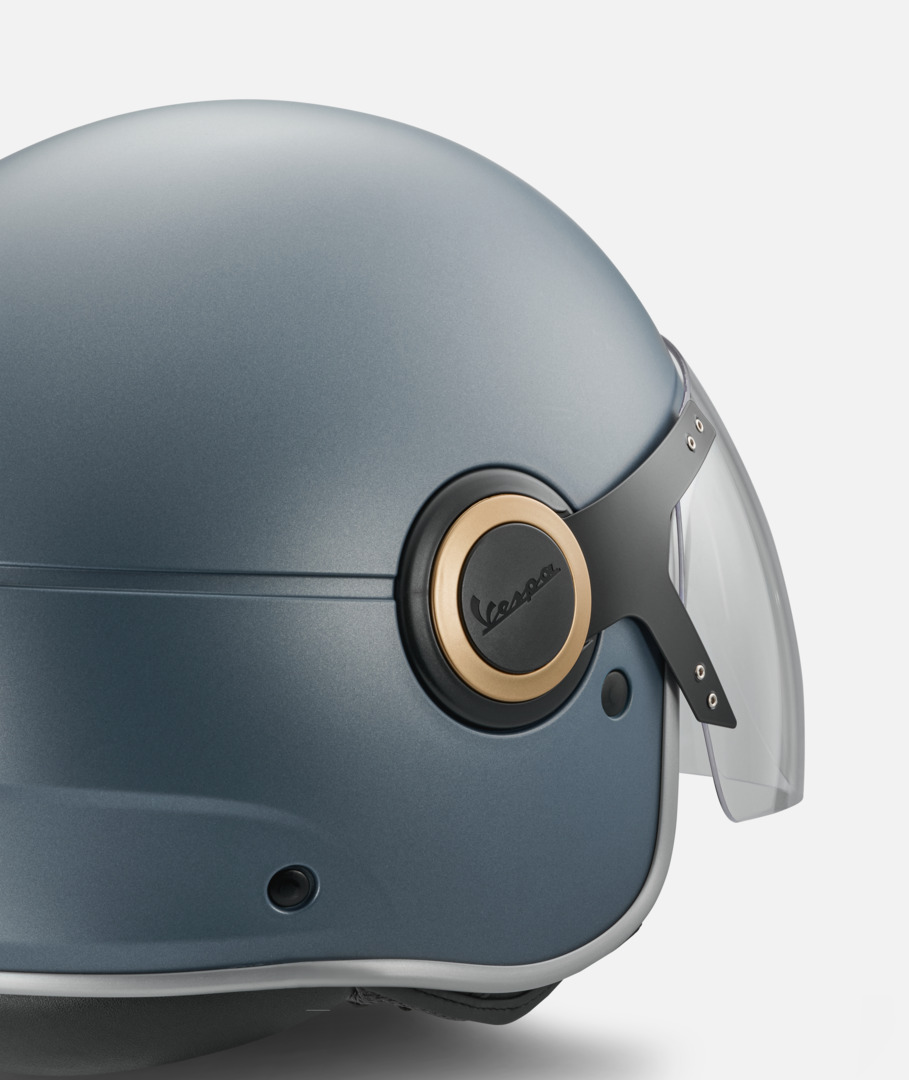 Vespa jethelm Officina 8 matblauw