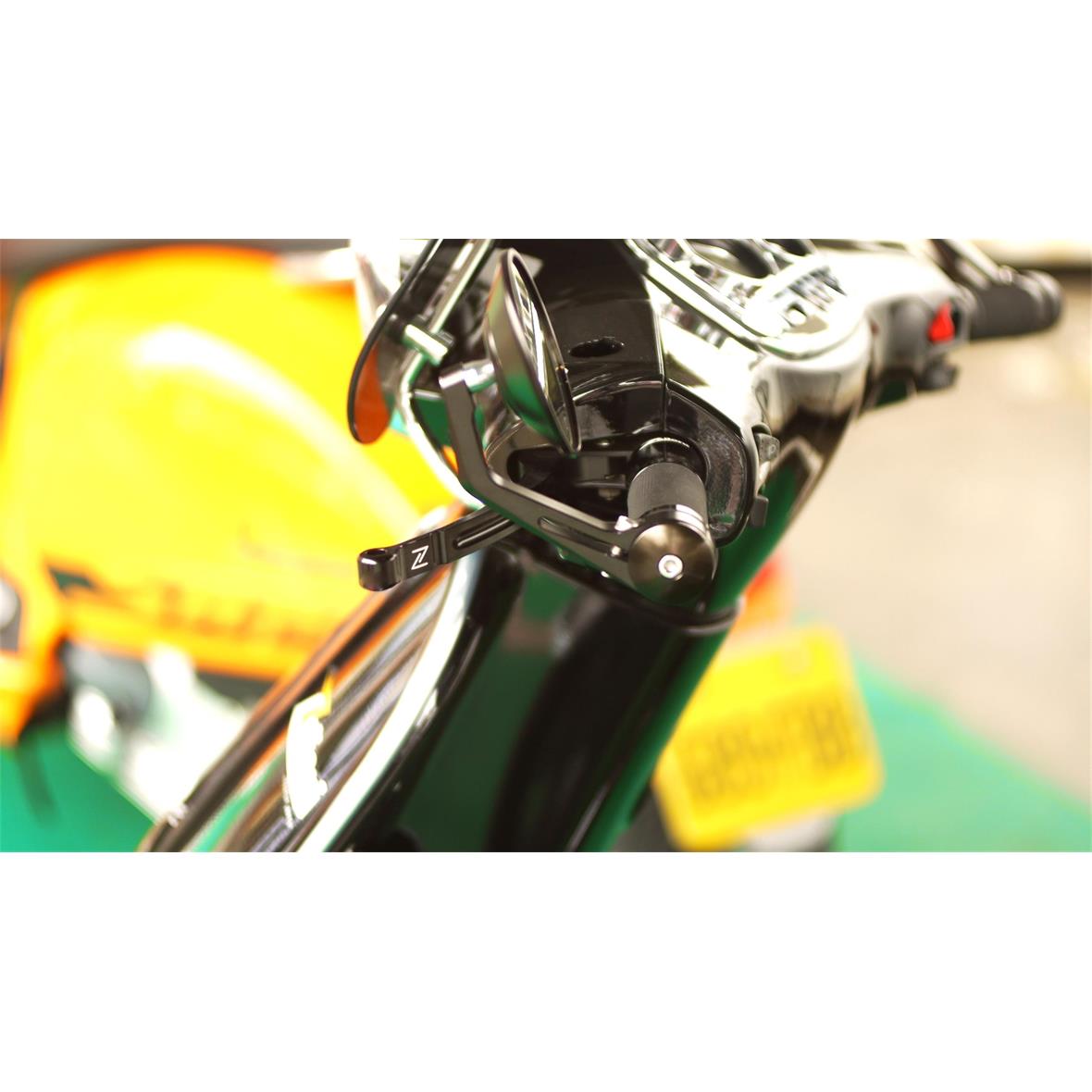 Sport hendelset zwart rem Zelioni links en rechts voor Vespa ET/LX/LXV/S/Primavera/Sprint