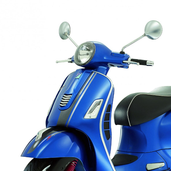 Originele Vespa GTS Super Sticker Set Sport grijs/zilver