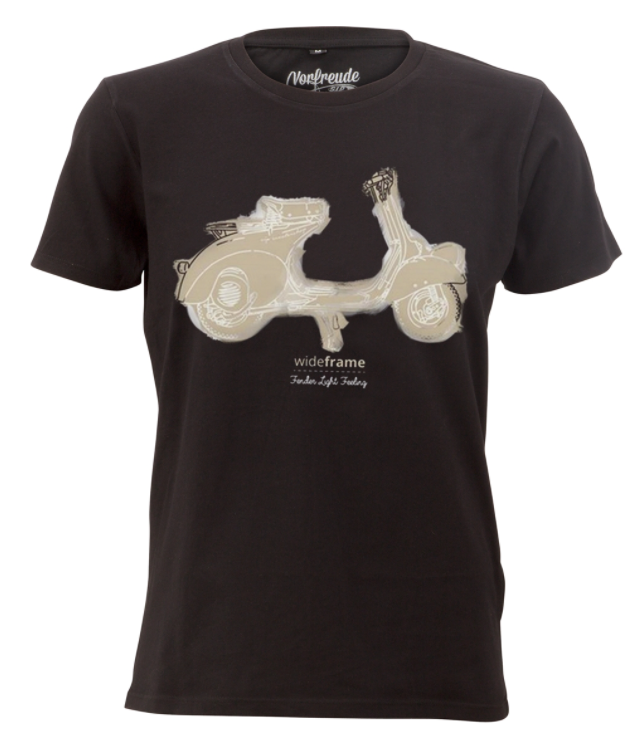 Faro Basso Fender Light Feeling" T-shirt, heren zwart stone washed