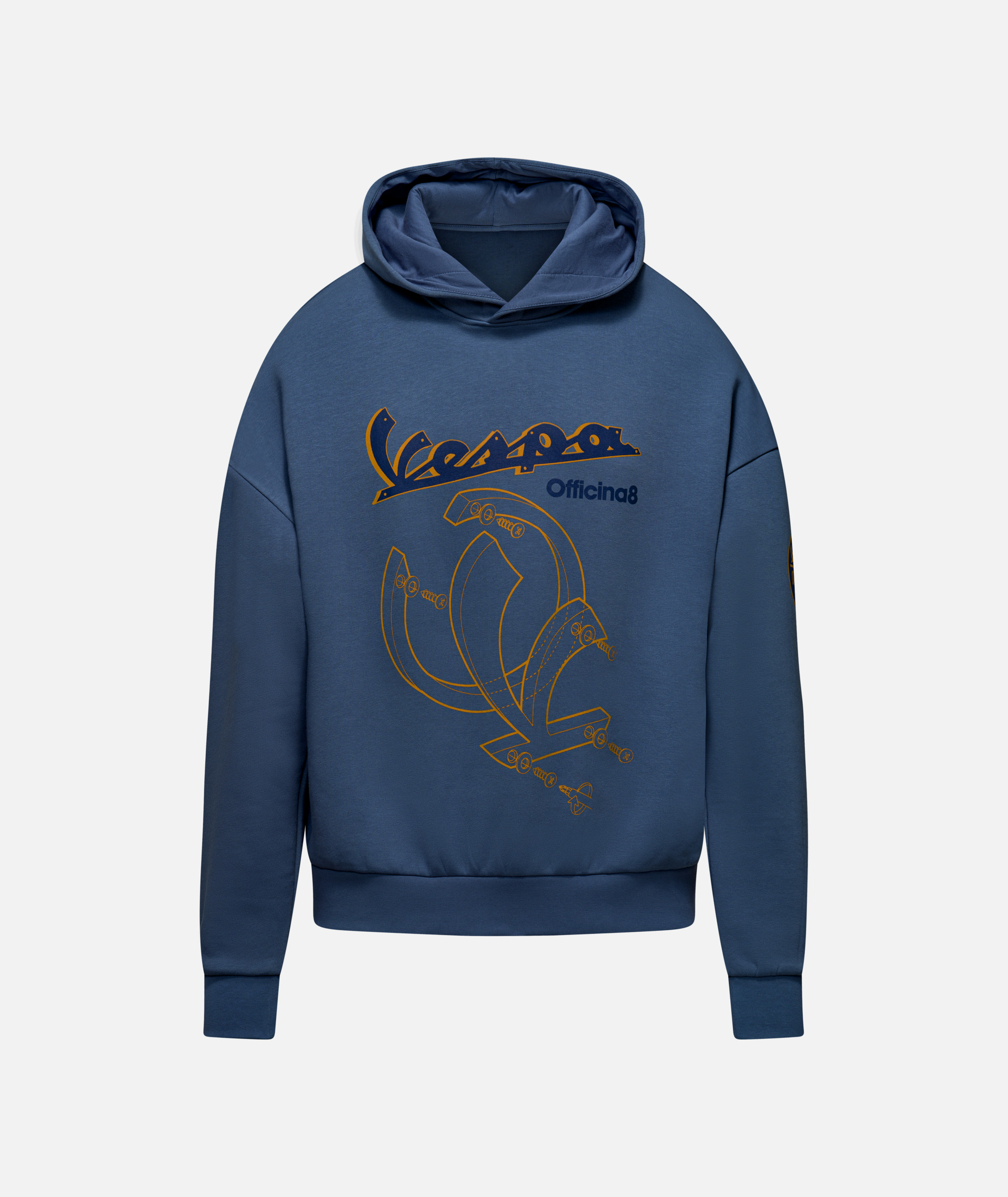 Vespa Hoodie Officina 8 blauw