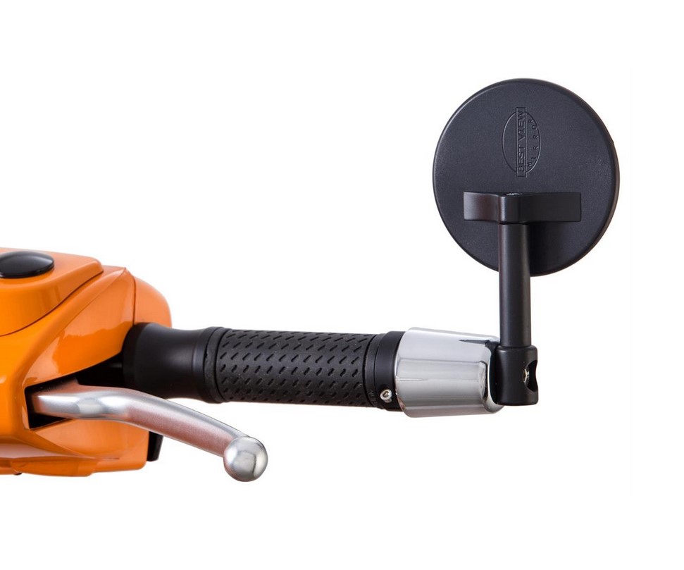 Stuurspiegel MINI voor Vespa, rechts en links, zwart