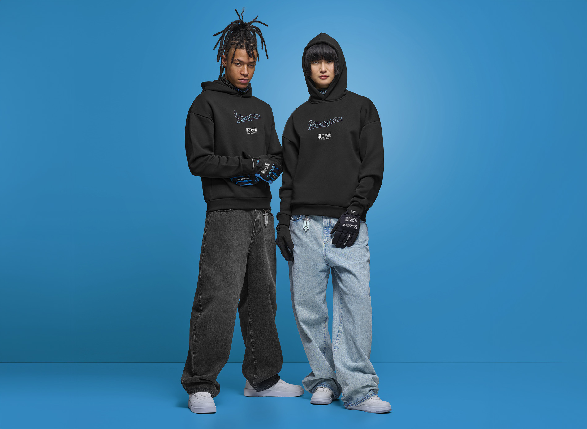 Vespa handschoenen zwart DEC
