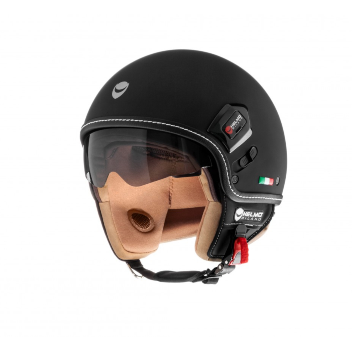 Helmo Milano Demi Jet, Puro Premium, mat zwart