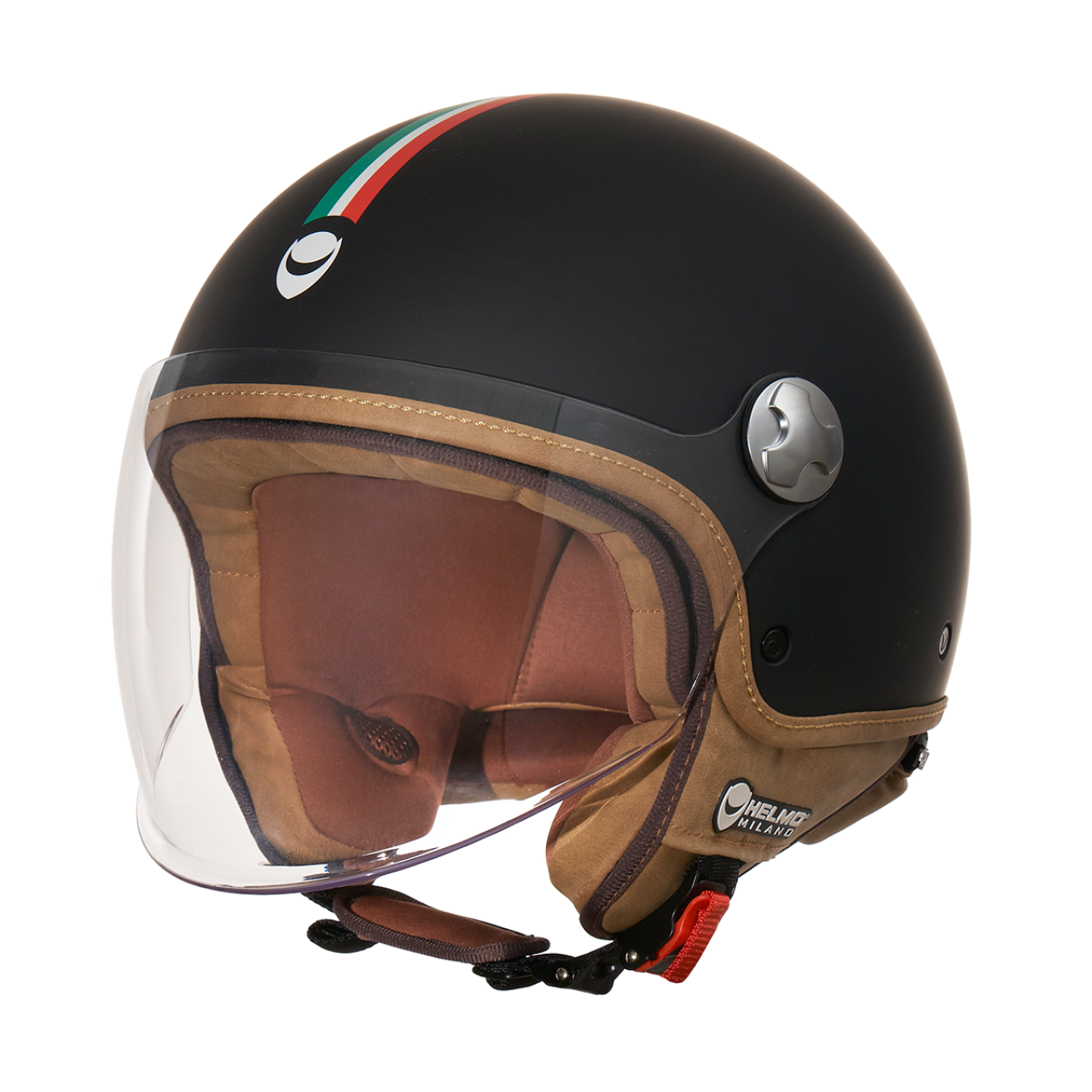 Helmo Milano Demi Jet Veloce zwart mat