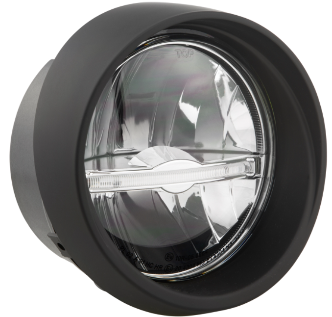 Koplamp LED voor Vespa Primavera 50-150cc 2T/4T (-'18), mat zwart