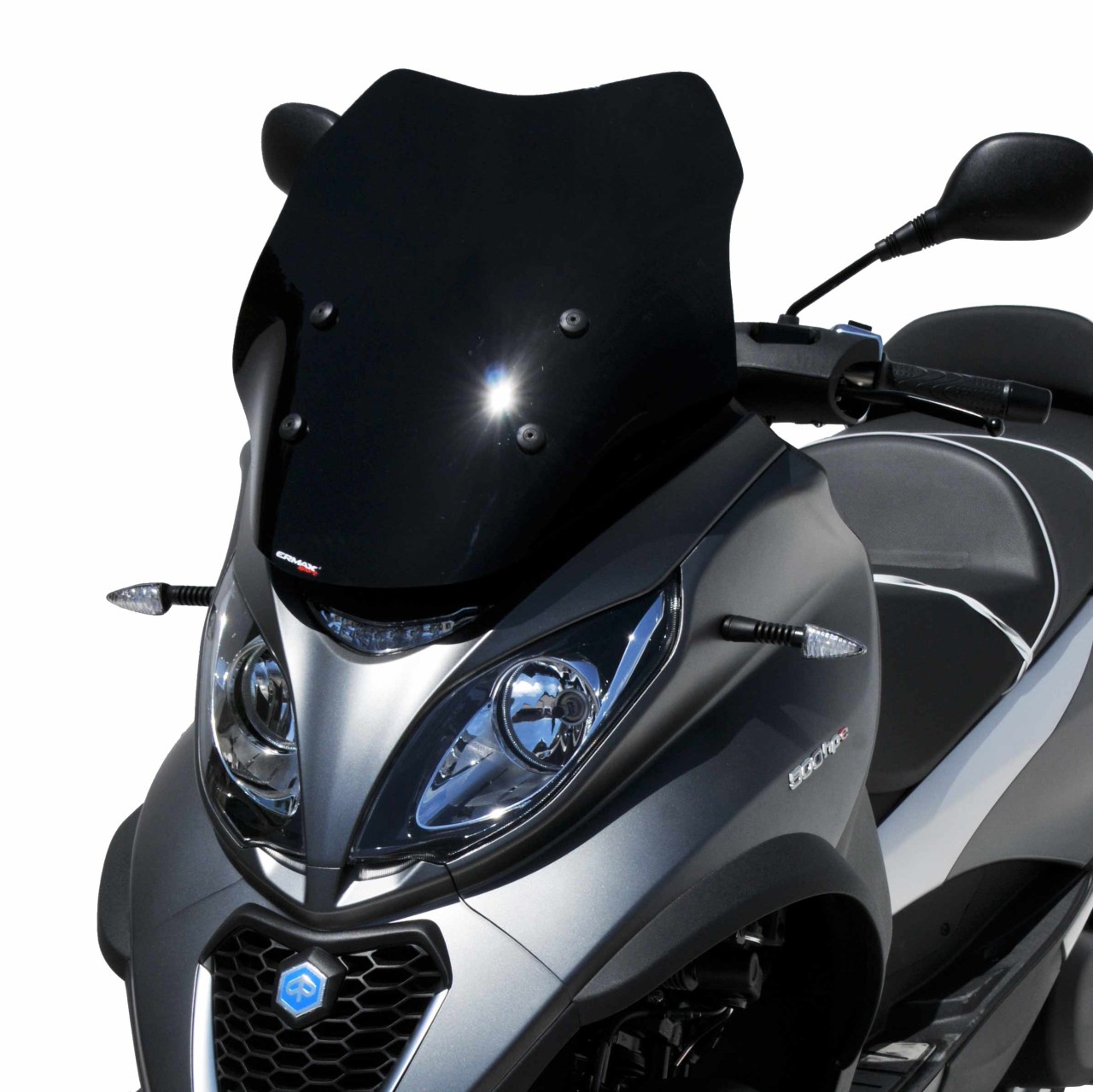 Windscherm ERMAX Sport voor Piaggio MP3 400 HPE (-22), zwart