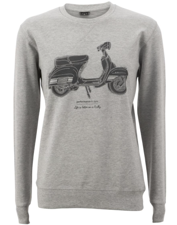 Sweatshirt "Life is better on a Rally", heren grijs