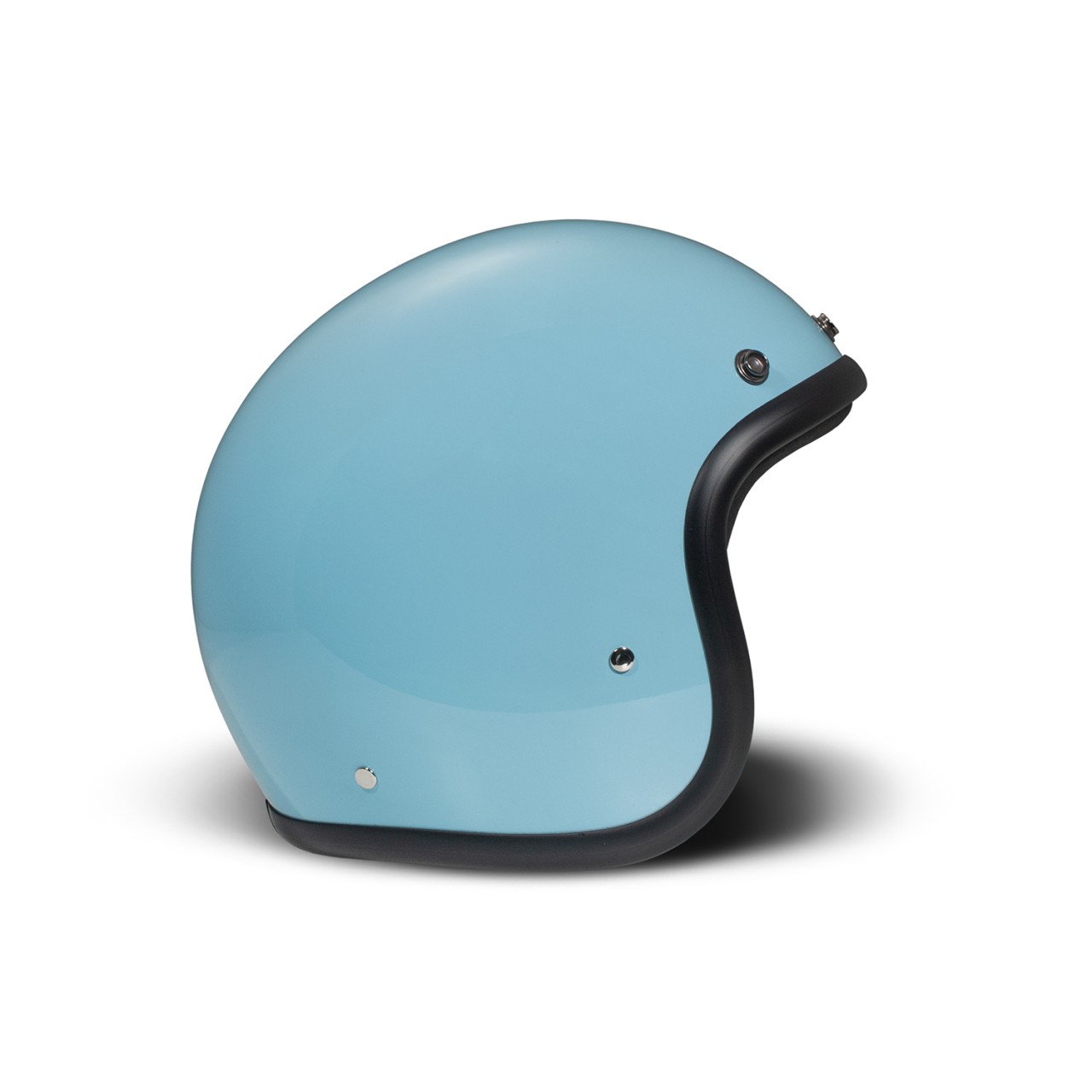 DMD jethelm Retro, blauw, glanzend, Light Blue, glasvezel, ECE 22.06