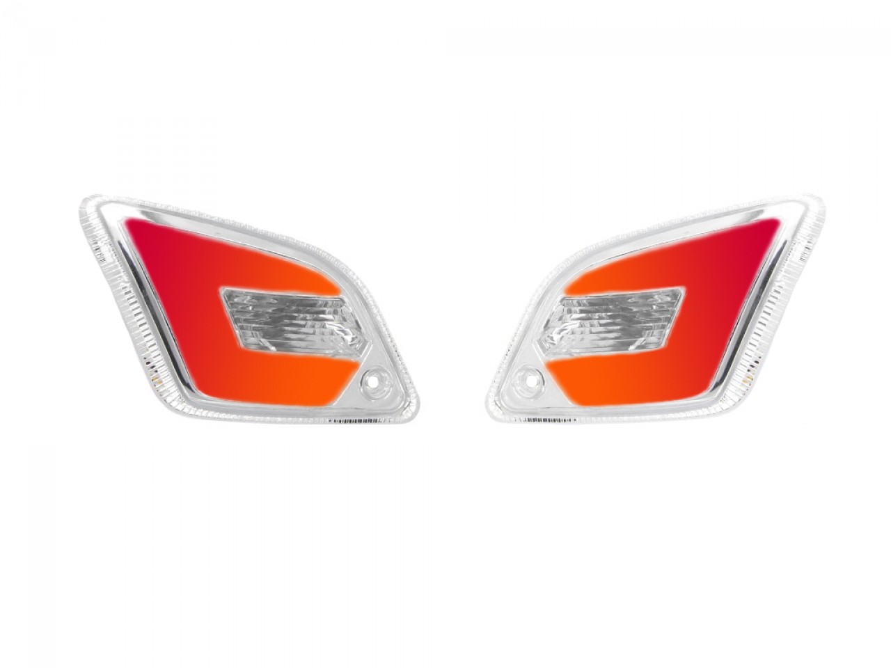 LED-richtingaanwijzerset achter, helder voor Vespa GT, GTL, GTV, GTS 125-300 (2014-2018)