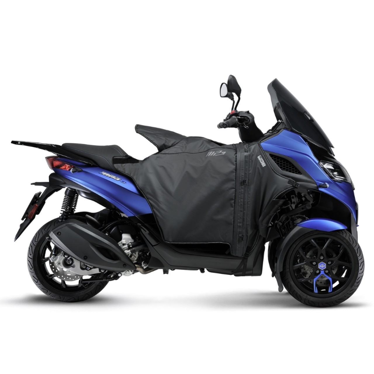 Beenbeschermhoes Comfort+ zwart voor Piaggio MP3 310