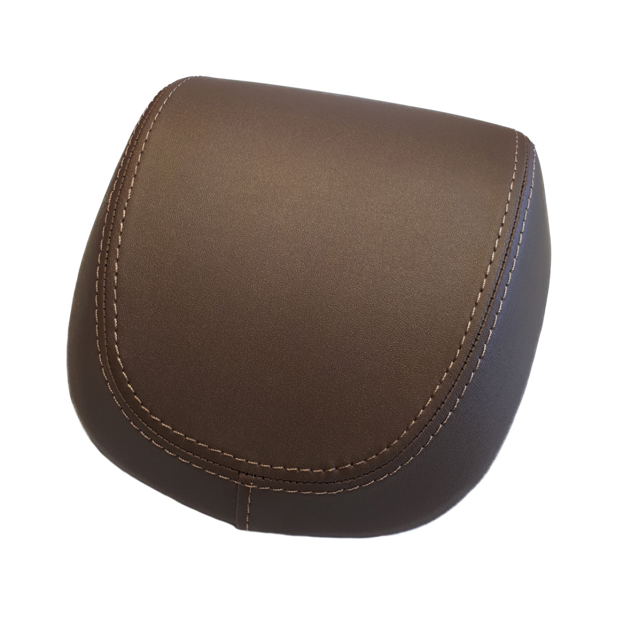 Topkofferset 32L diepblauw mat opaco (288/A), bruin rugkussen voor Vespa Primavera