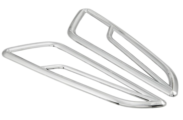 Richtingaanwijzerrooster rechts/links, vooraan voor Vespa Primavera/Sprint 50-150cc 2T/4T AC, chroom