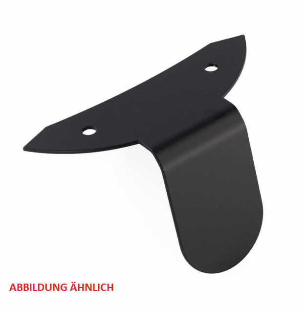 Houder Pickerl voor Oostenrijkse keuringssticker voor Vespa GTS/GTS Super/GTV/GT, mat zwart