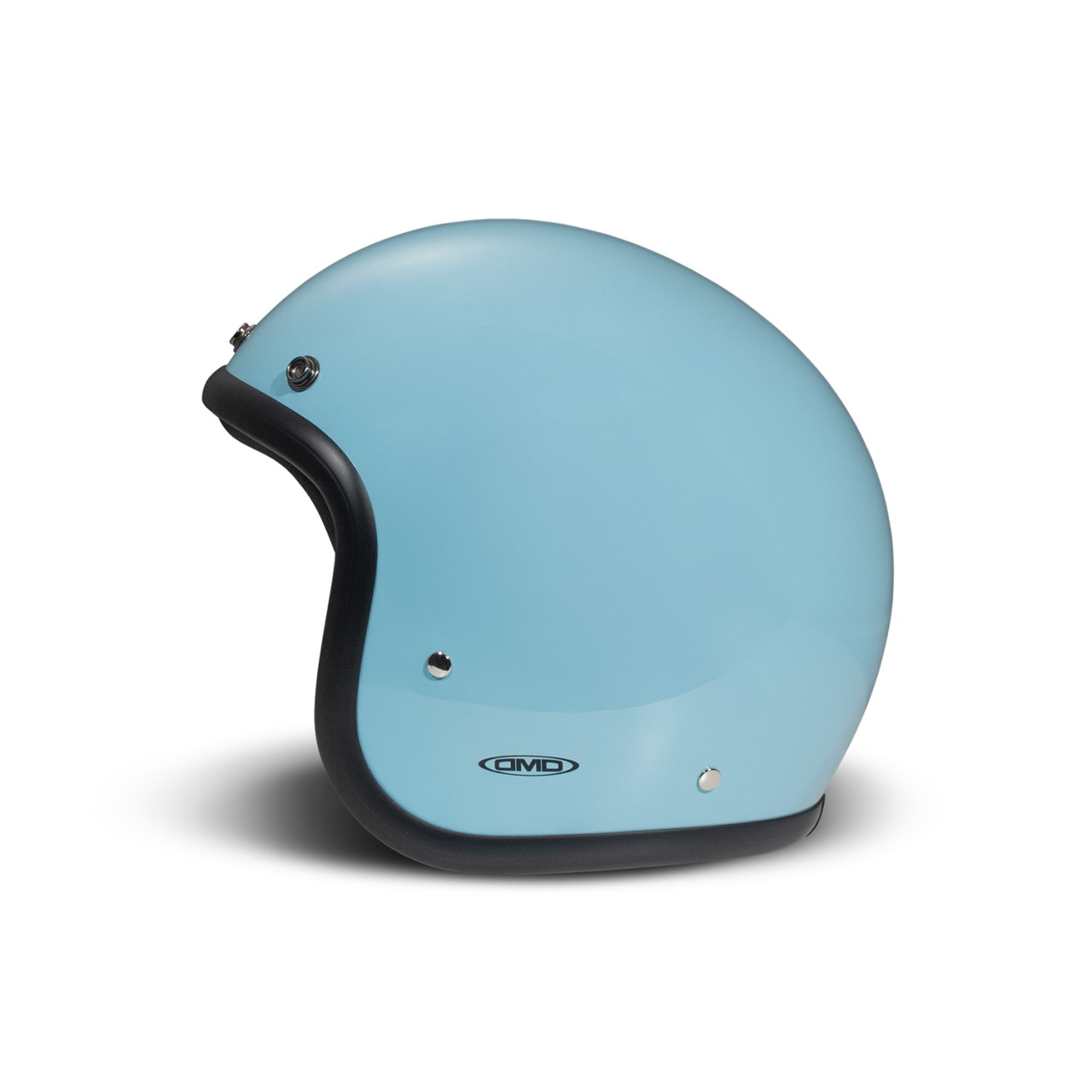DMD jethelm Retro, blauw, glanzend, Light Blue, glasvezel, ECE 22.06