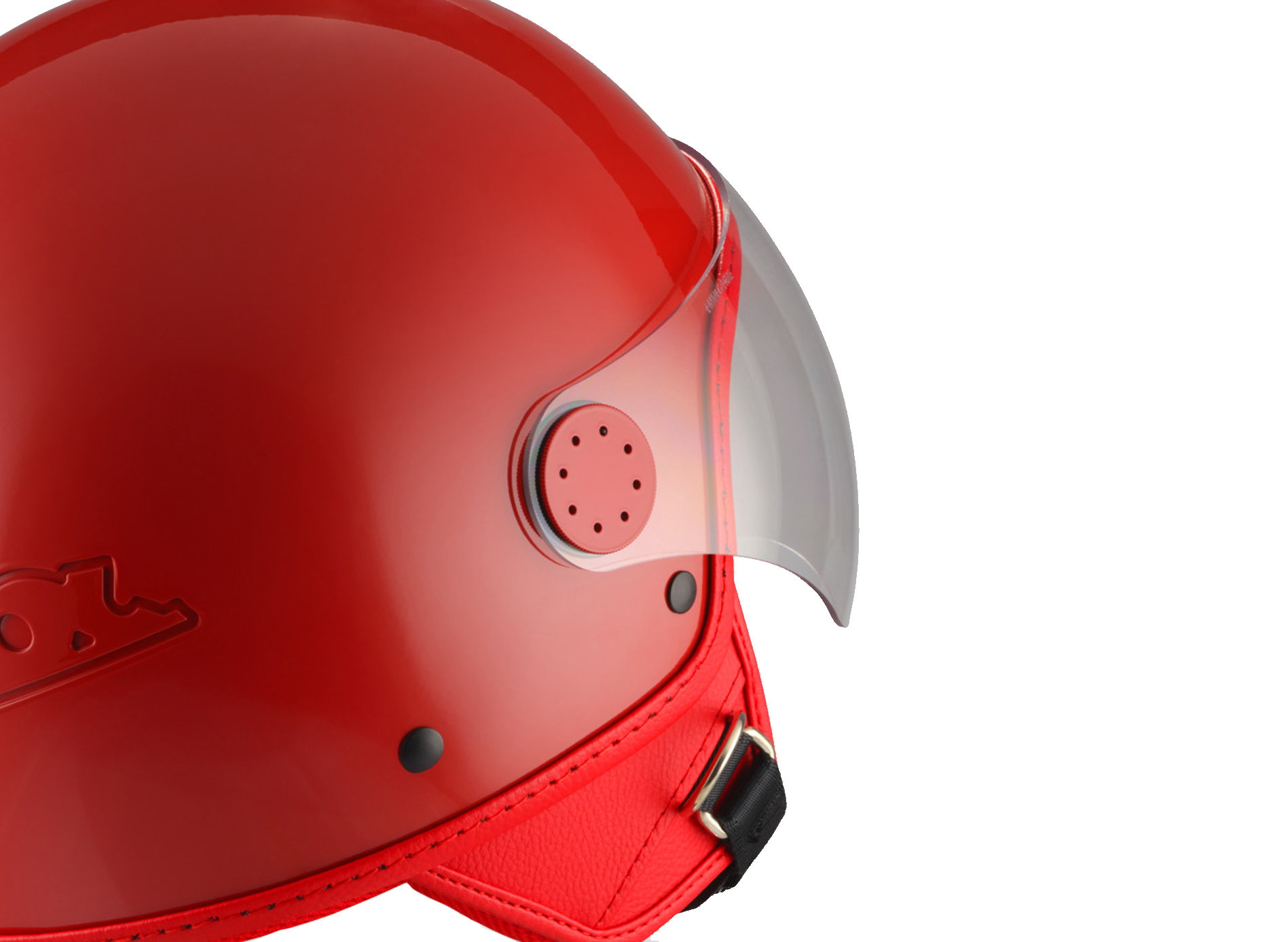 Vespa jethelm Vizier 4.0 rood