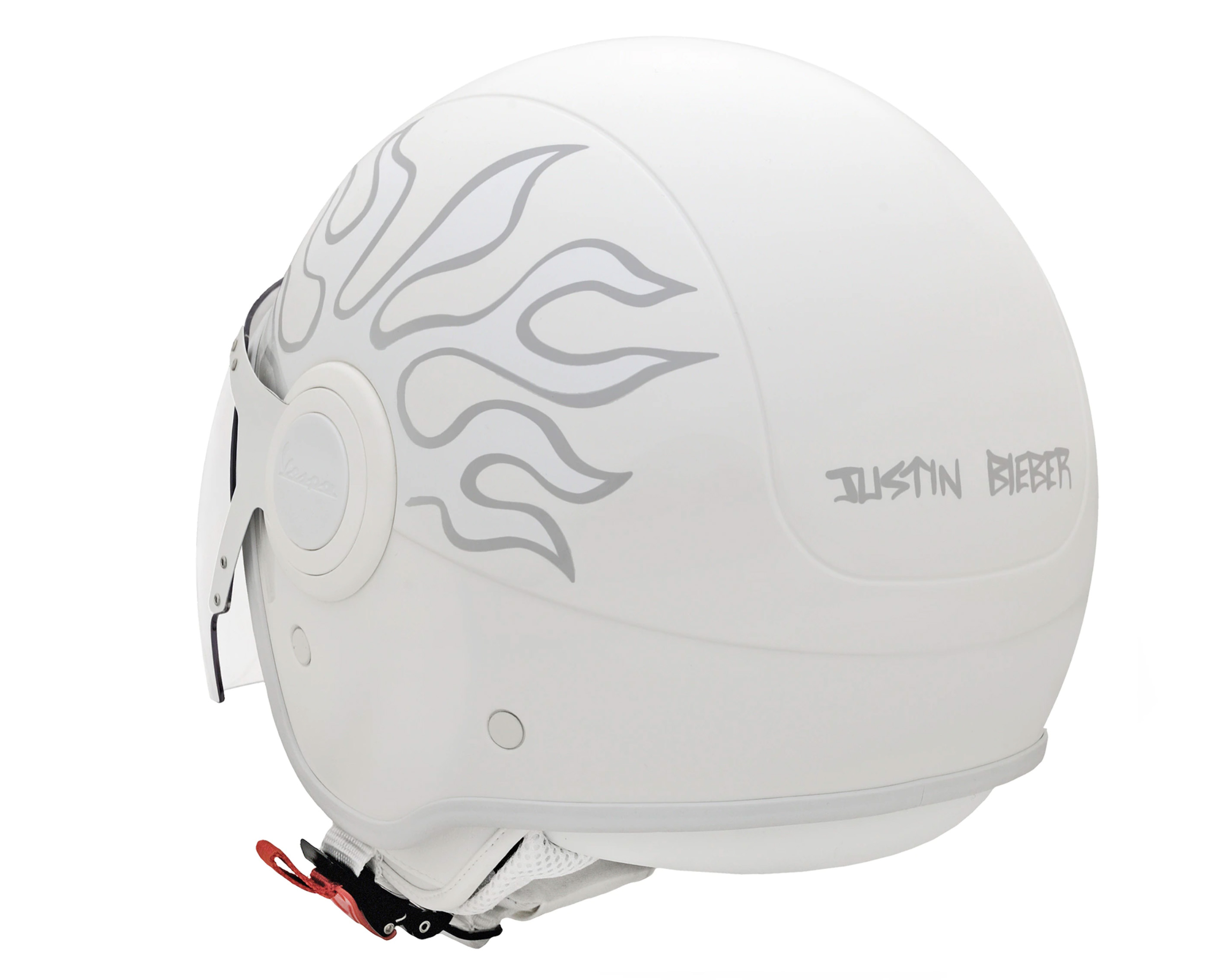 Vespa VJ helm Justin Bieber - wit