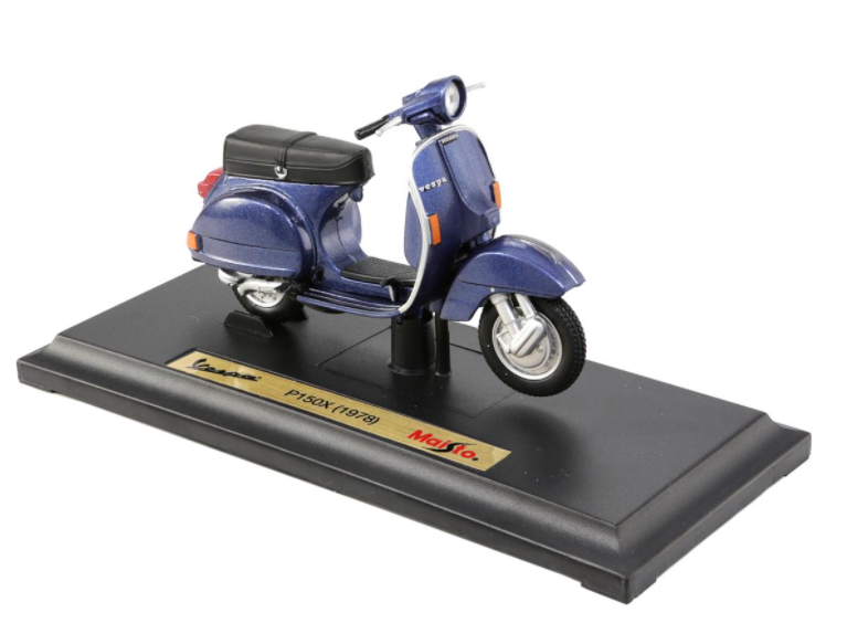 Model Vespa P150X (1978), blauw