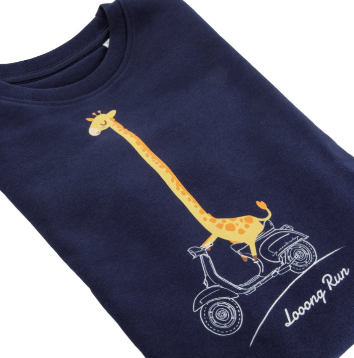 Kinder sweatshirt "Looong Run", blauw