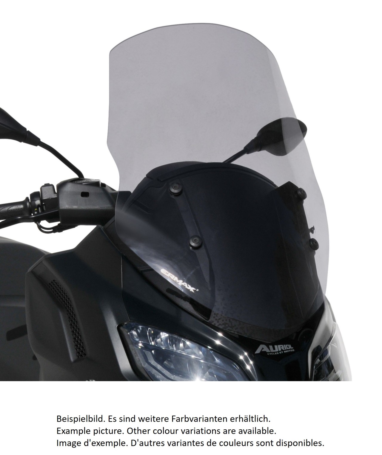 Windscherm ERMAX Touring voor Piaggio MP3 400 / 530 HPE (22-), getint/lichtzwart